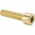 Bsc Preferred Brass Socket Head Screw 0-80 Thread Size 1/4 Long 93465A052